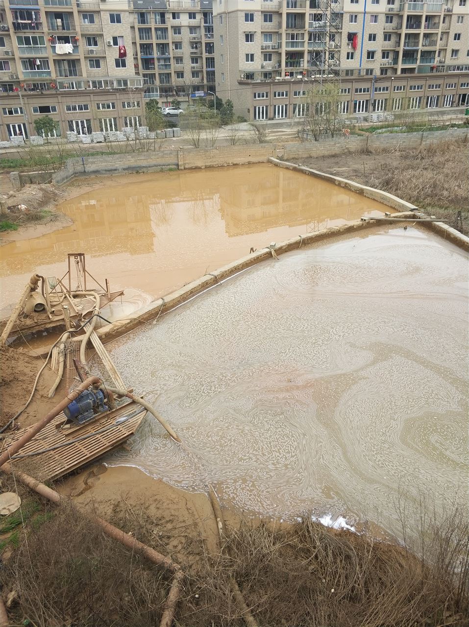 蔡甸沉淀池淤泥清理-厂区废水池淤泥清淤